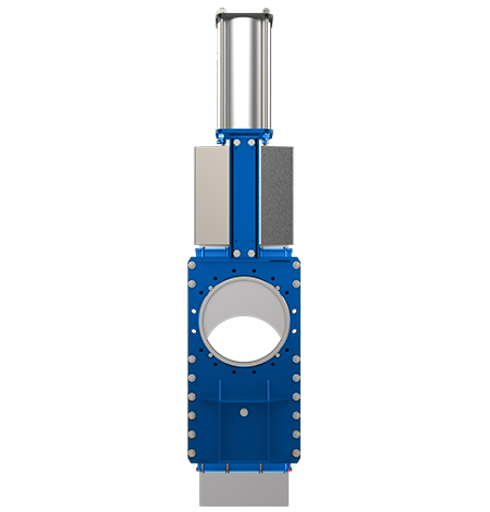 GOING THROUGH KNIFE GATE VALVE